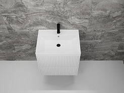 Style Line Мебель для ванной Стокгольм 60 подвесная белый рифленый софт – фотография-6